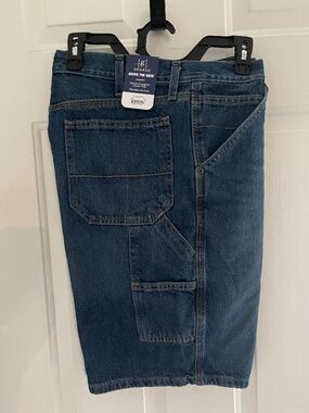 NWT Men's Denim Carpenter Shorts by George size 36
